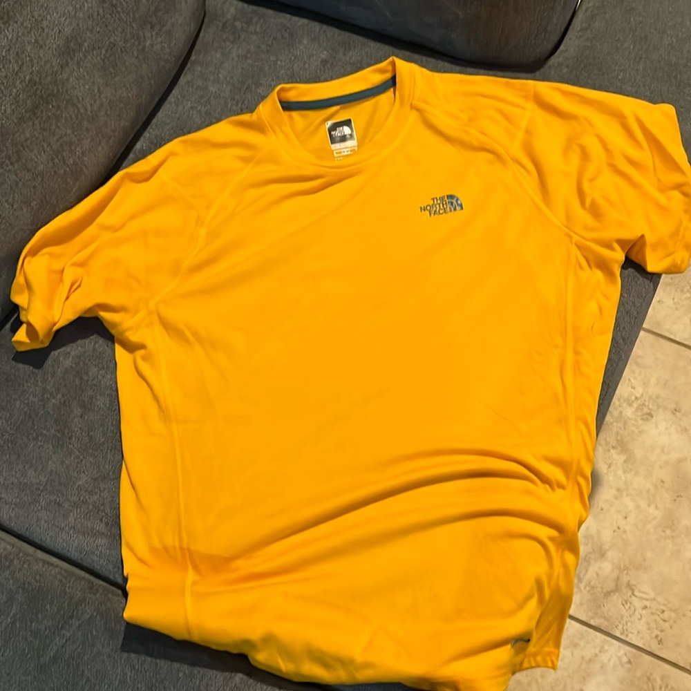 North Face tee.